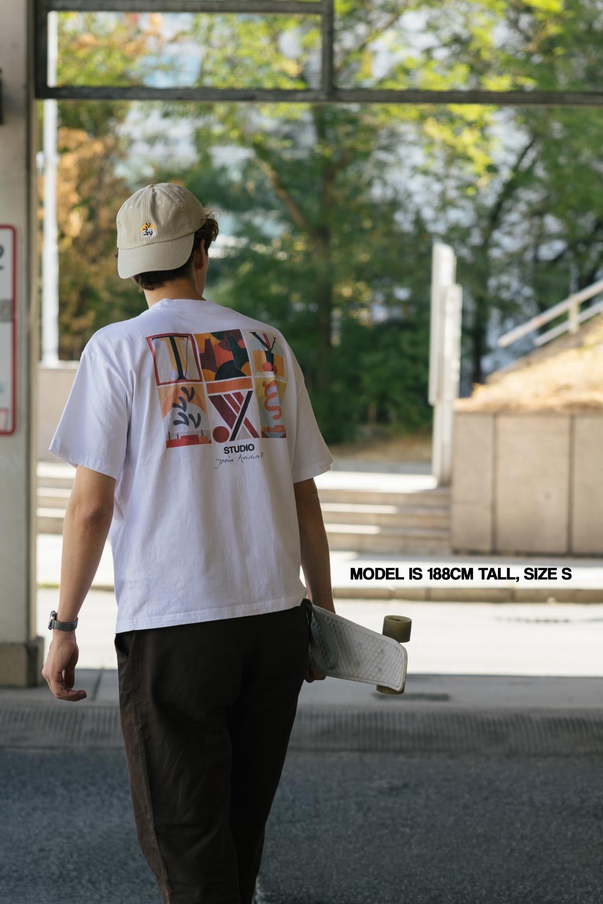 the "NO FRONT collage" T-Shirt